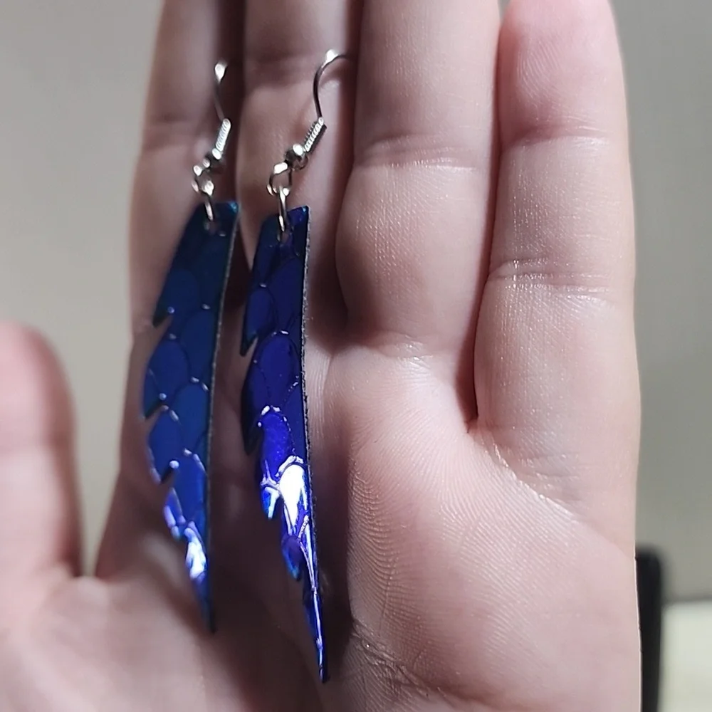 Green Leaf Earrings